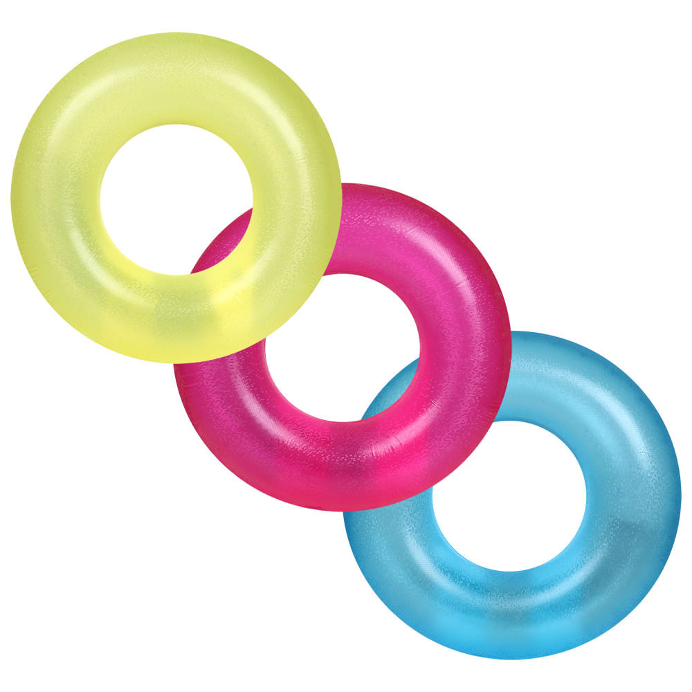 Boia Inflável Circular Mosaico Três Cores Bel em Oferta na Shopee