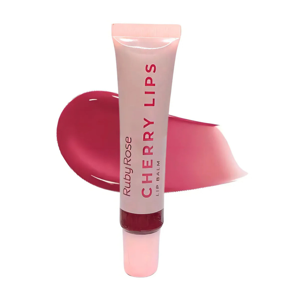 GLOSS LIP BALM LABIAL RUBY ROSE CHERRY LIPS CL10 em Oferta na Shopee