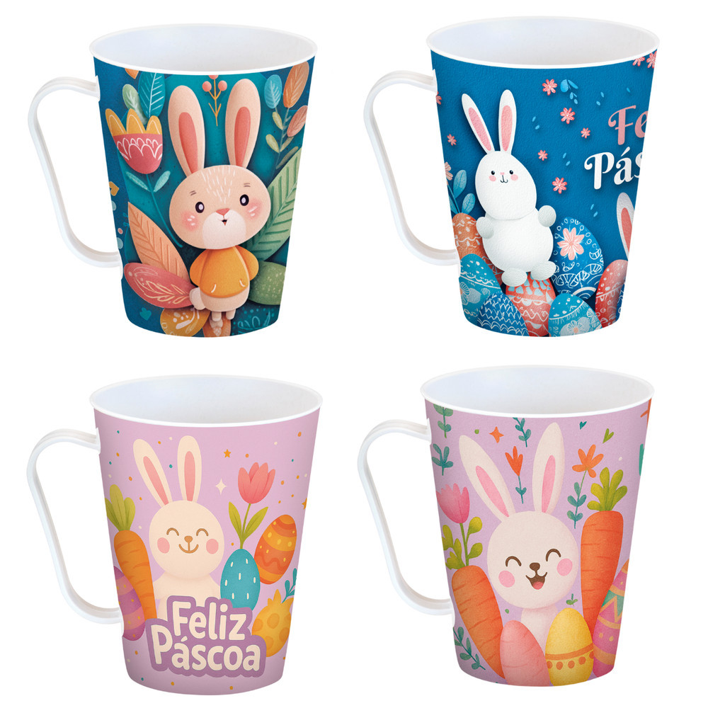 Kit 24 Canecas 430Ml Lembrancinhas Datas Especiais Pascoa em Oferta na Shopee
