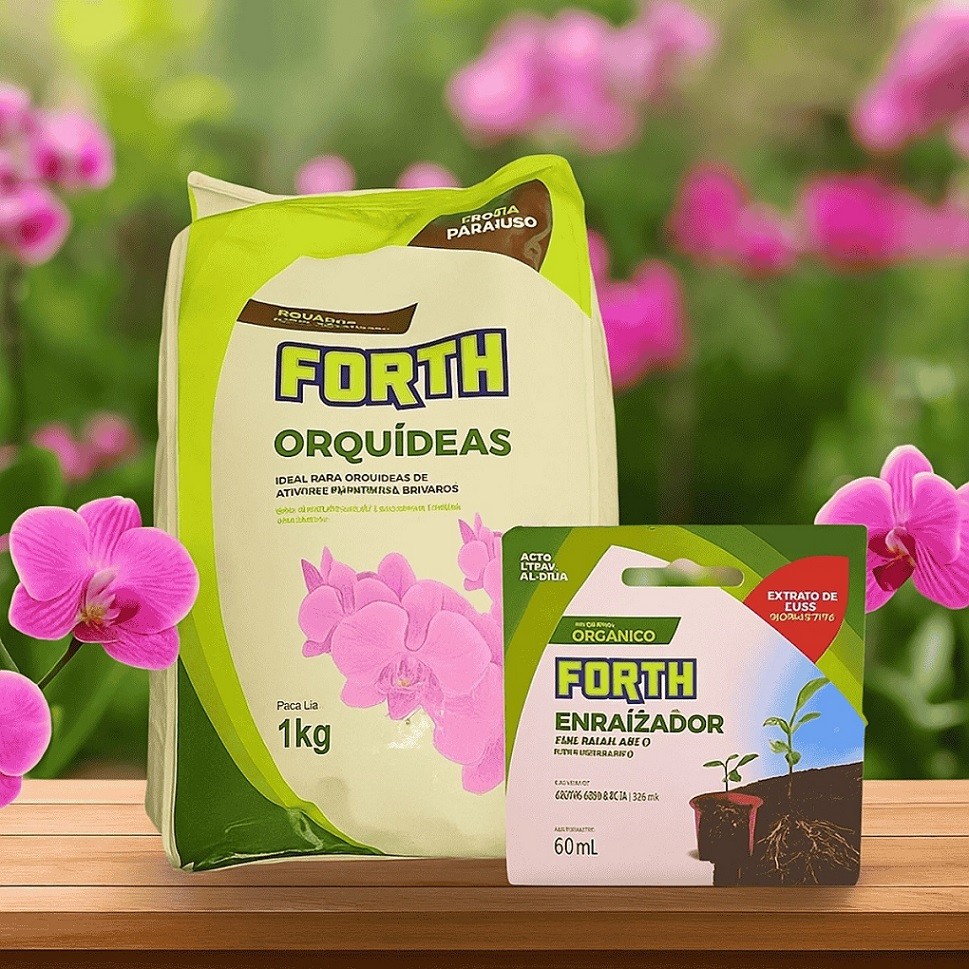 KIT SUBSTRATO ORQUÍDEAS + ENRAIZADOR FORTH CLASSE A