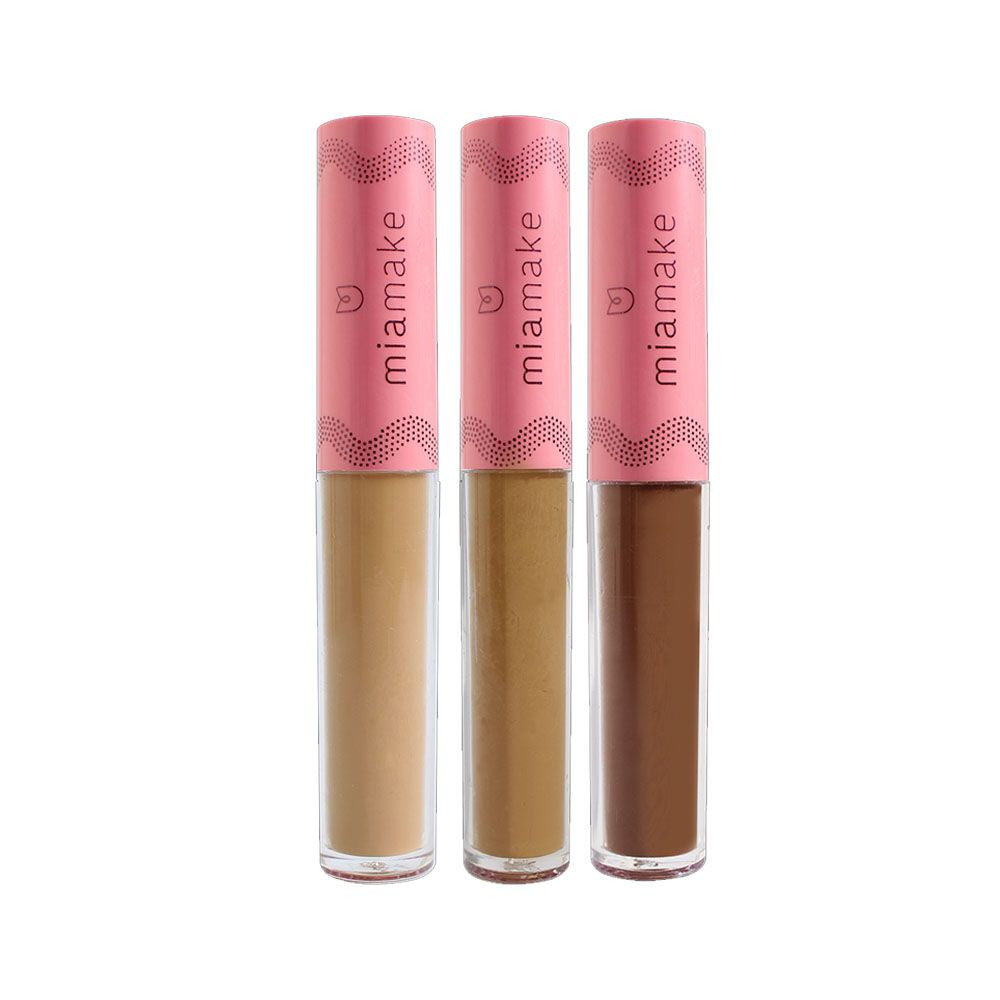 Kit 3 Corretivo Líquido Matte Cores Escuras Mia Make 249