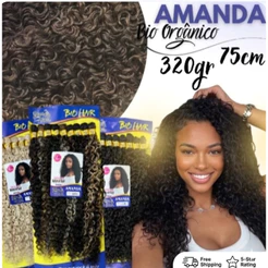 Cabelo Natural Hair Longo Entrelace Tela Amanda 320g