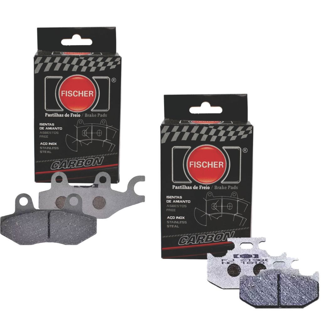 Kit Pastilha Freio Diant+Tras Fischer FJ0940C FJ2190C Yamaha XTZ250 Lander Tener