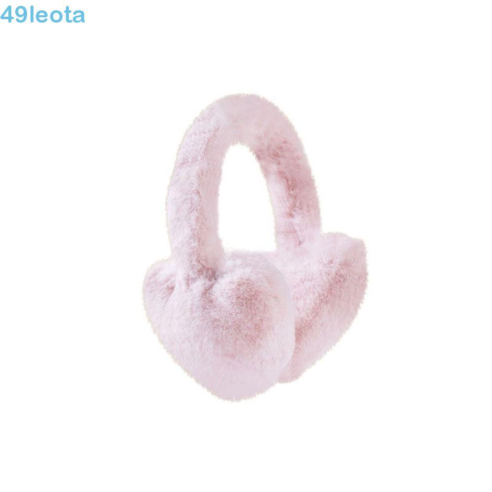 LEOTA Love Heart Plush Earmuffs , Cor Sólida Engrossar Inverno Earflap , Manter Quente À Prova De Vento Feminino Capa De