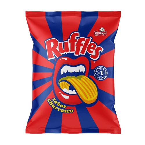 Batata Frita Ondulada Churrasco Ruffles Pacote 33g