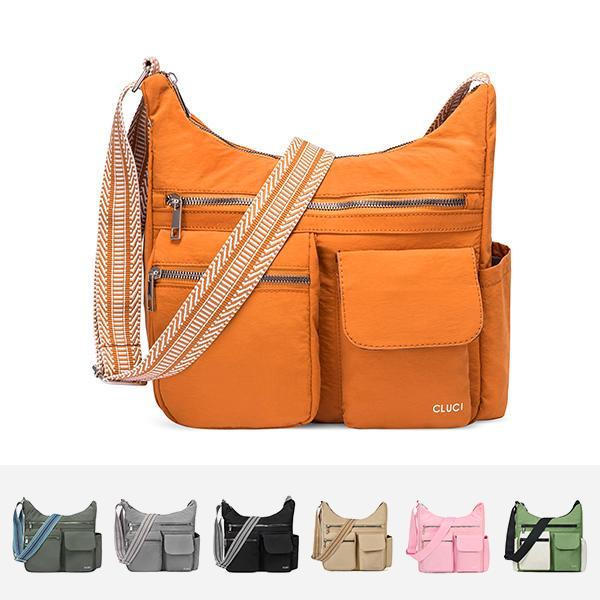 CLUCI TikTokShopBlackFriday Bolsas Transversais Impermeáveis de Nylon para Mulheres, Bolsa de Ombro Leve e Moderna, Bols