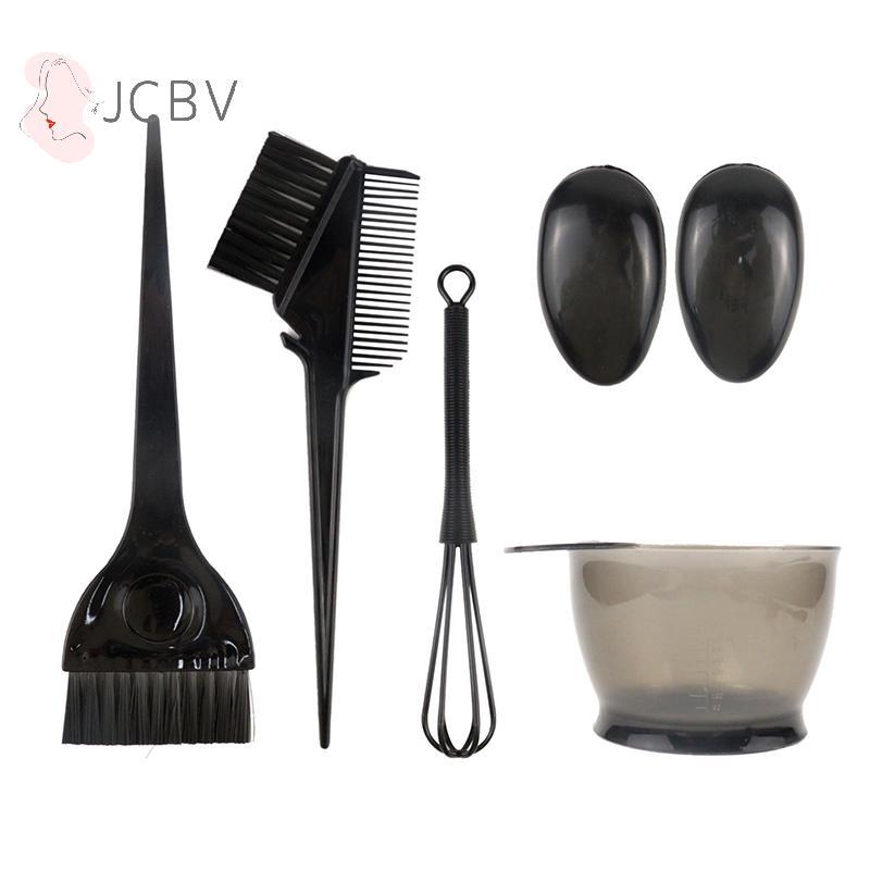 [JCBV] 6 Peças Escova De Coloração De Cabelo Gancho Agulha Profissional Tintura De Cor Destacando Conjunto Reutilizável 