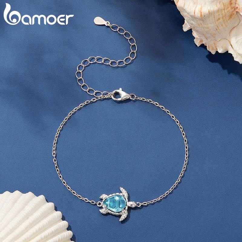 Pulseira Bamoer Sea Turtle Design Joias Presentes Para Mulheres — imagem 2 de 2