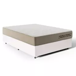 Cama Box com Colchão de Espuma D70 Double Face Ortopédico Double Sense Topazio Casal 138cm