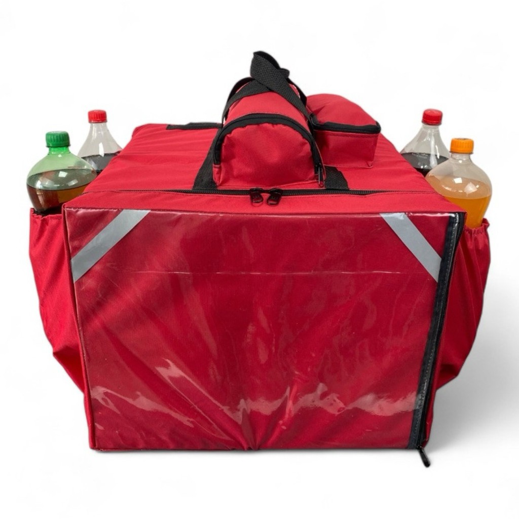Bag de Nylon mochila reforçada com isopor para entrega delivery acompanha caixa de isopor