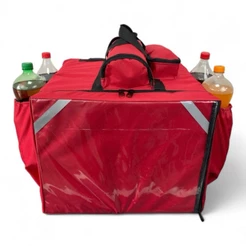Bag de Nylon mochila reforçada com isopor para entrega delivery acompanha caixa de isopor