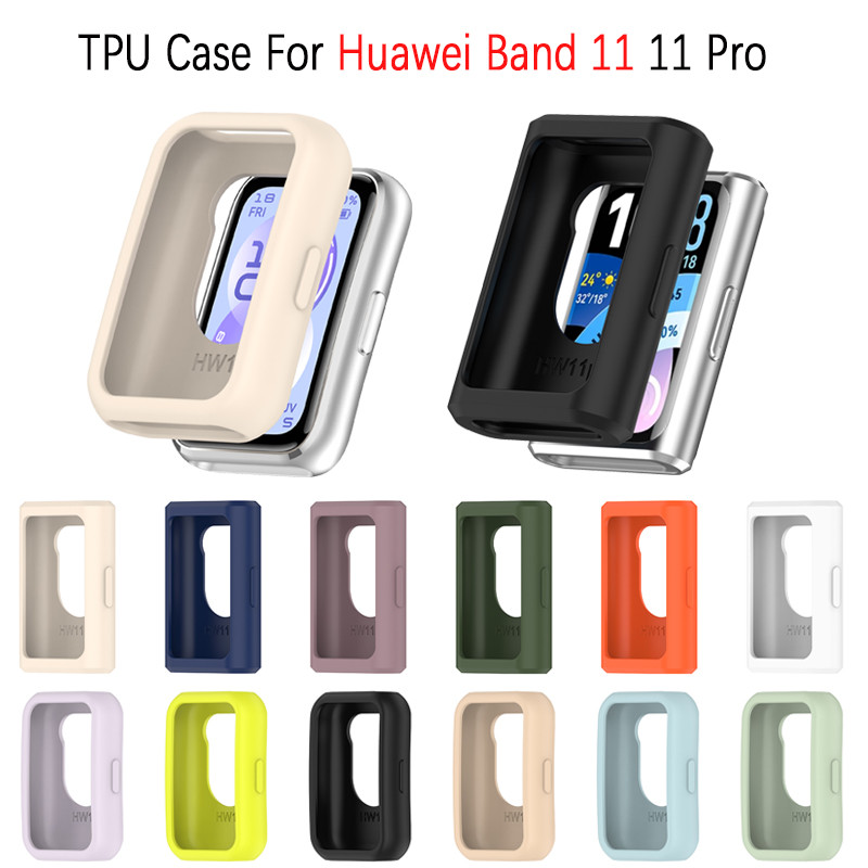 Capa Protetora De Silicone Para Huawei Band 11/11 Pro SmartWatch Acessórios Tela Escudo