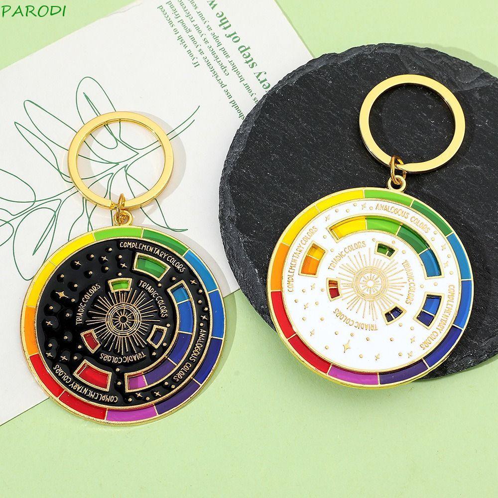 Chaveiro De Roda De Nova Cor PARODI , Bússola Colorida Giratória De Metal , Paleta