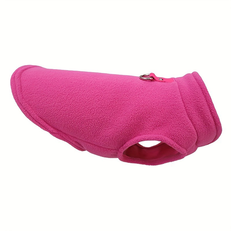 Colete para Cães em Fleece Aconchegante com Formato em D - Casaco Suéter para Cães Pequenos na Primavera, Outono e Inver