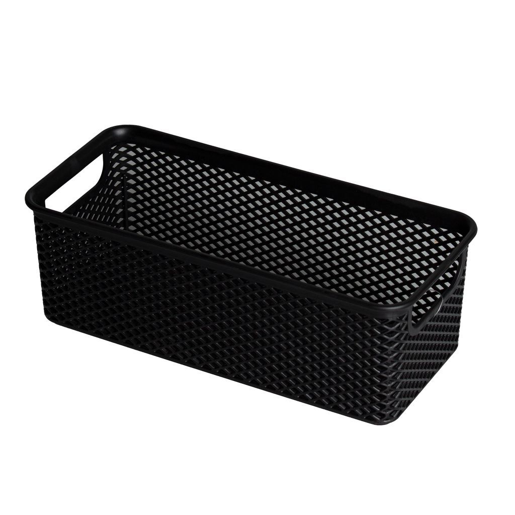Cesto Organizador Linea 26x12x9 Preto - PRMT2009