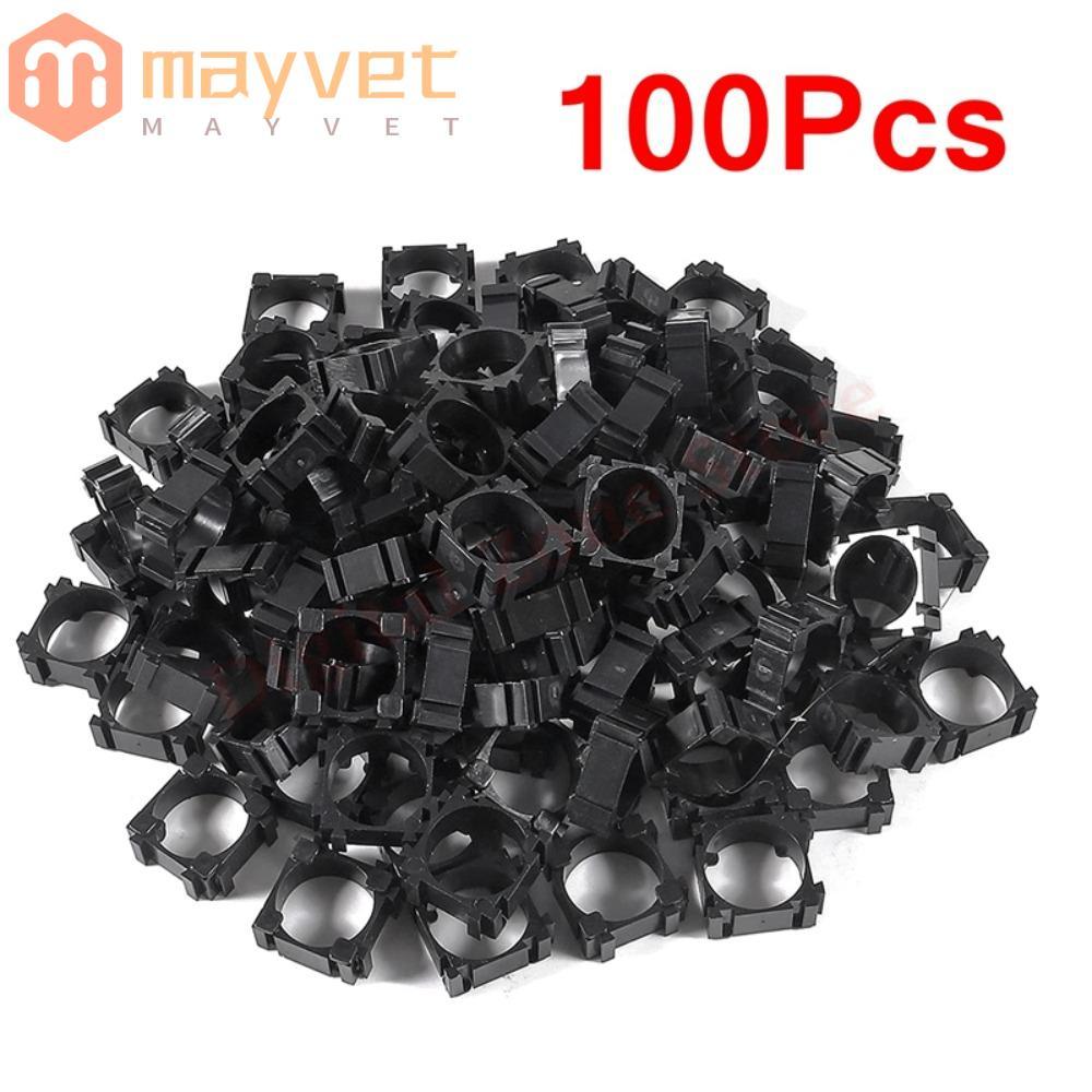 MAYVET 100 Pçs/Saco 18650 Suporte De Célula , Cilíndrico Portátil