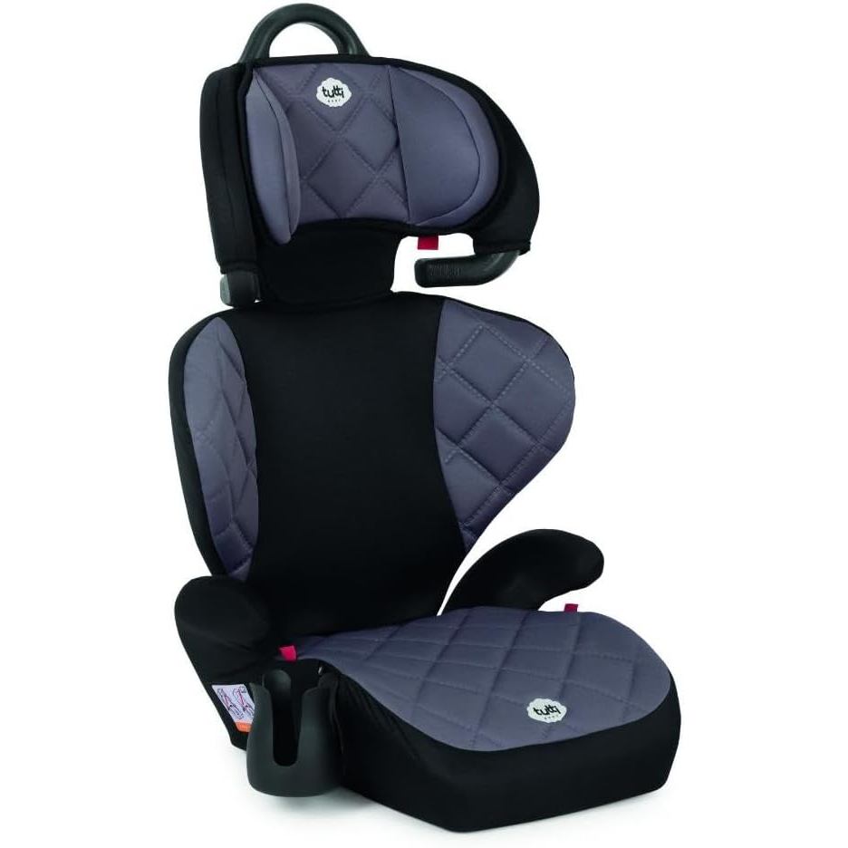 Cadeirinha de Carro Triton II Tutti Baby 15 a 36kg Grupo 2 e 3 – Encosto Ajustável, Porta-Copos, Preta e Cinza, Cinto de