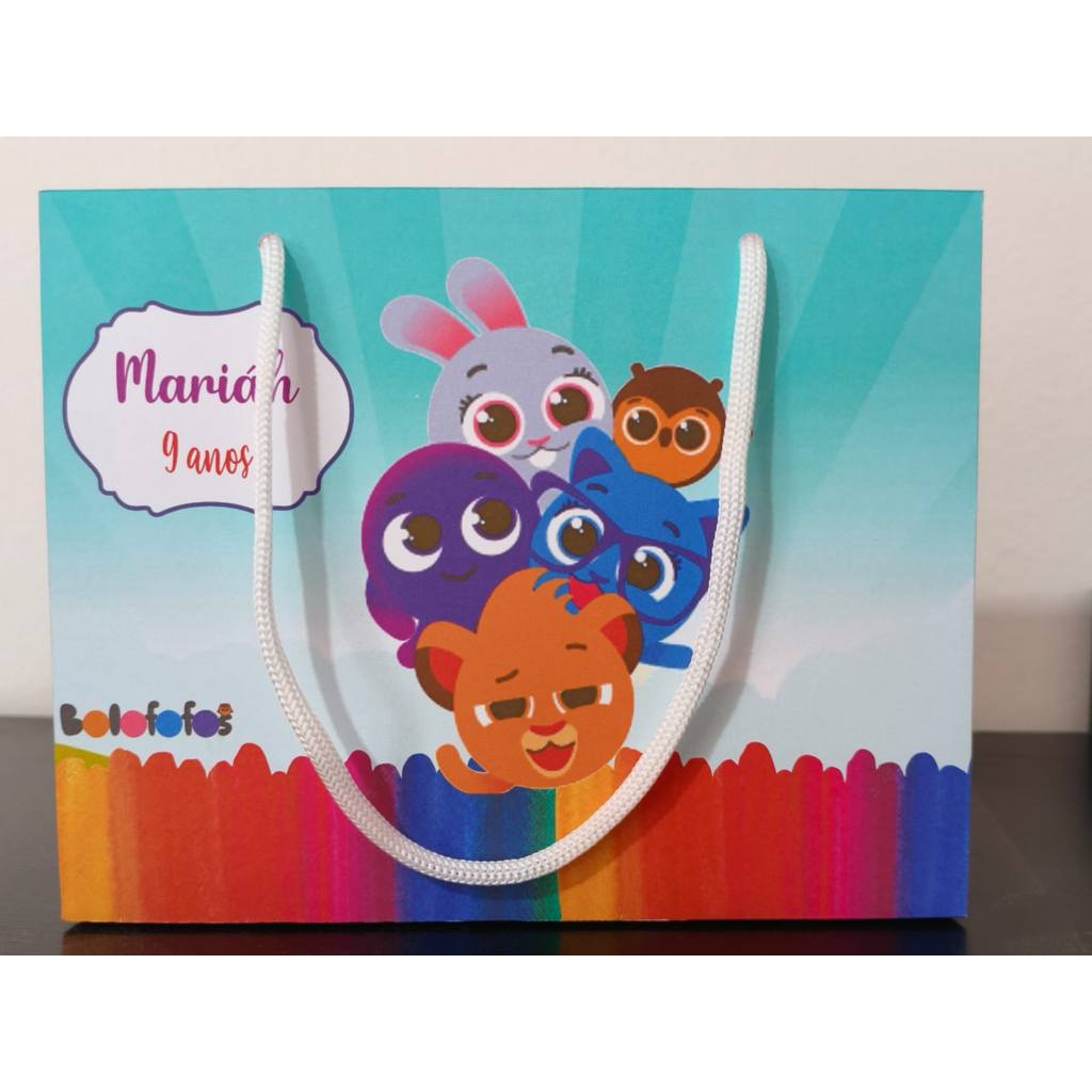 Kit Sacolinhas Surpresa BOLOFOFOS - Personalizada - Pegue e Monte - Lembrancinha Festa