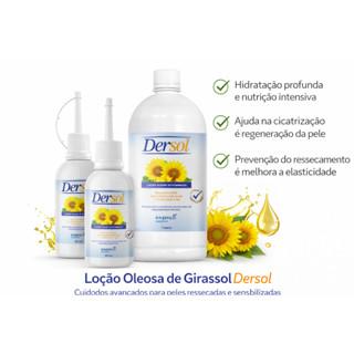 Óleo de Girassol Dersol 100ml, 200ml, OU 500mL - BELLA PHYTUS em Oferta na Shopee