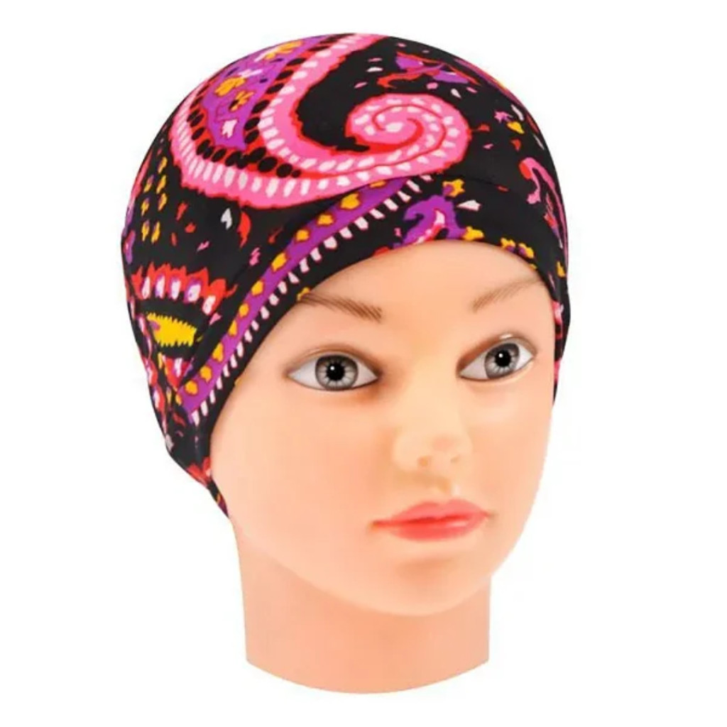 KIT 3 TOUCAS NERO ESTAMPADA ANTI FRIZZ PARA DORMIR ALISAR O CABELO COM BARRA *ESTAMPAS SORTIDAS* — imagem 2 de 2