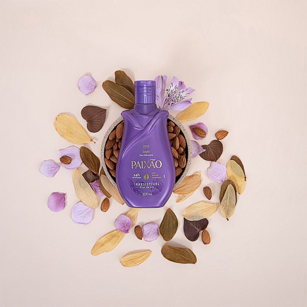 Detalhes do Hidratante Paixão Irresistível com Óleo de Amêndoas Ação Desodorante 400ml
