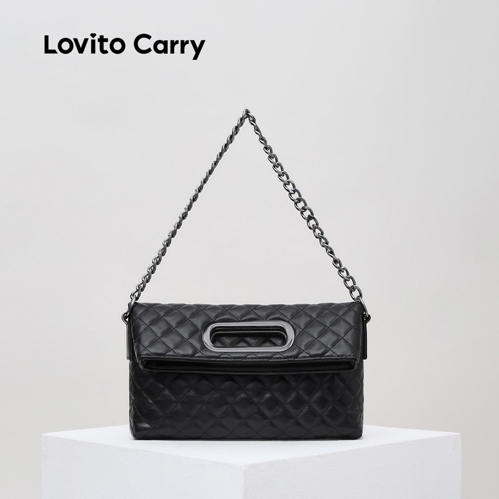 (Lovito Carry) Bolsa de Ombro Pequena para Mulheres LFAR3131 em Oferta na Shopee