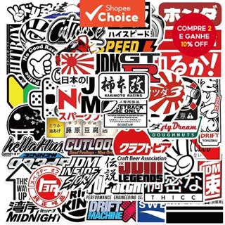JDM Adesivos De Rua Japoneses 50 Peças Fofos À Prova D'água Adesivo Para Laptop em Oferta na Shopee