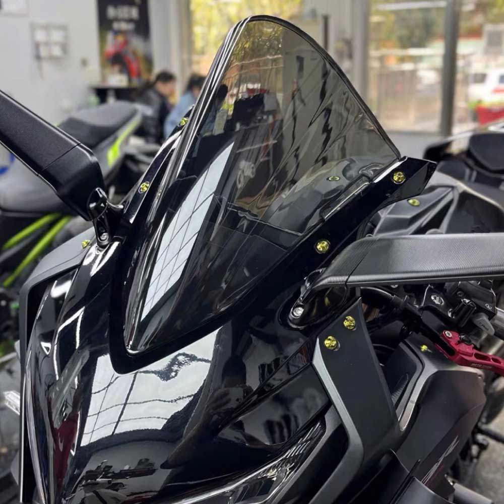 Para Honda CBR650R CBR650R 2019 2020 2021 2022 2023 2024 2025 Motocicleta Bicicleta Pára-Brisa Tela De Bolha Dupla CBR 6