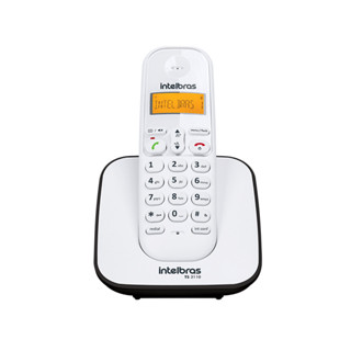 Telefone sem Fio TS 3110 Branco com Preto Intelbras em Oferta na Shopee