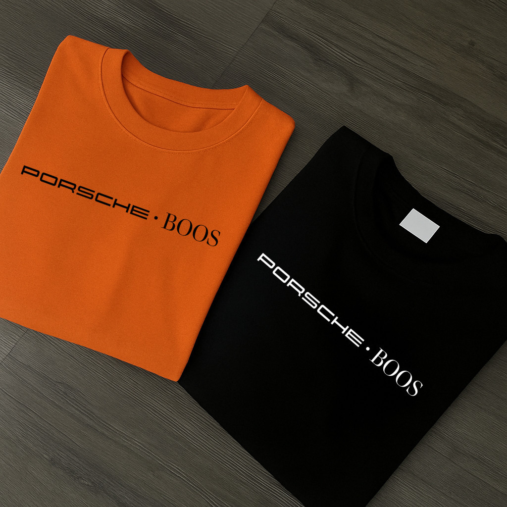 Kit 2 Camisetas Porsche Masculina 100% Algodão Lançamento Varias Cores Camisa Blusa Unissex Feminina