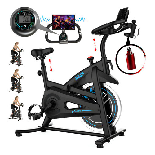 Bicicleta Spinning Ergométrica Exercício Profissional Monitor suporta até 150kg Mecânica Roda De Inercia 23kg
