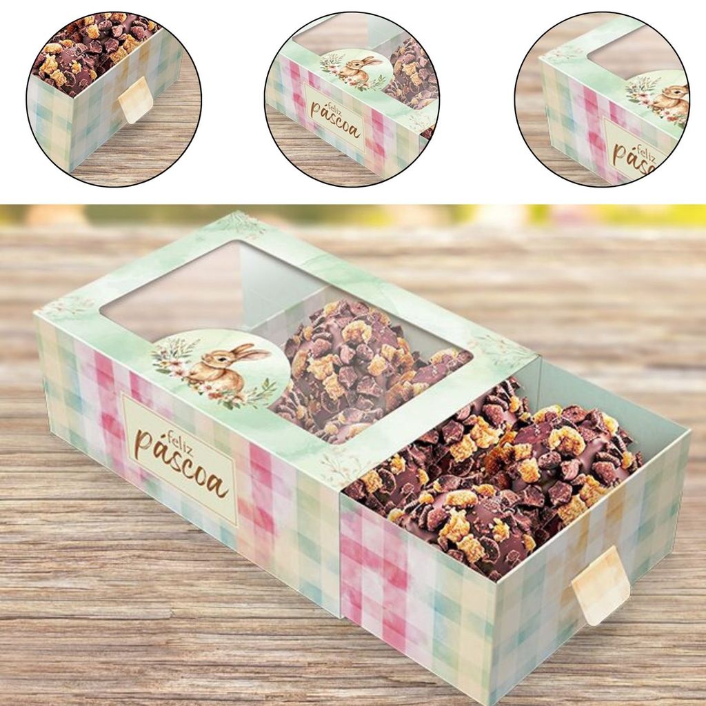 10 CAIXA 6 DOCES PASCOA C/ VISOR GAVETA- PASCOA ENCANTOS 5842 ( IDEIA PÁSCOA 2026 ) em Oferta na Shopee