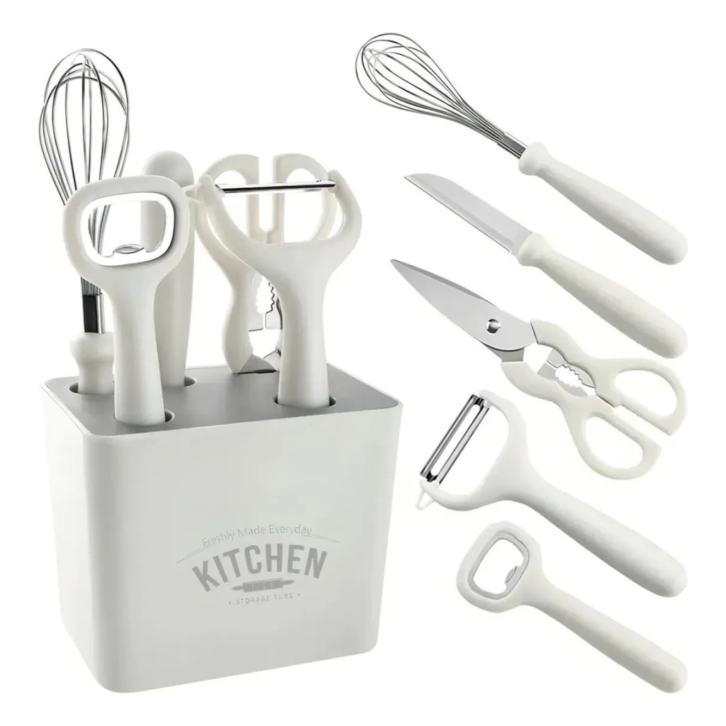 Conjunto de Utensílios de Cozinha 6 Peças Antiaderente