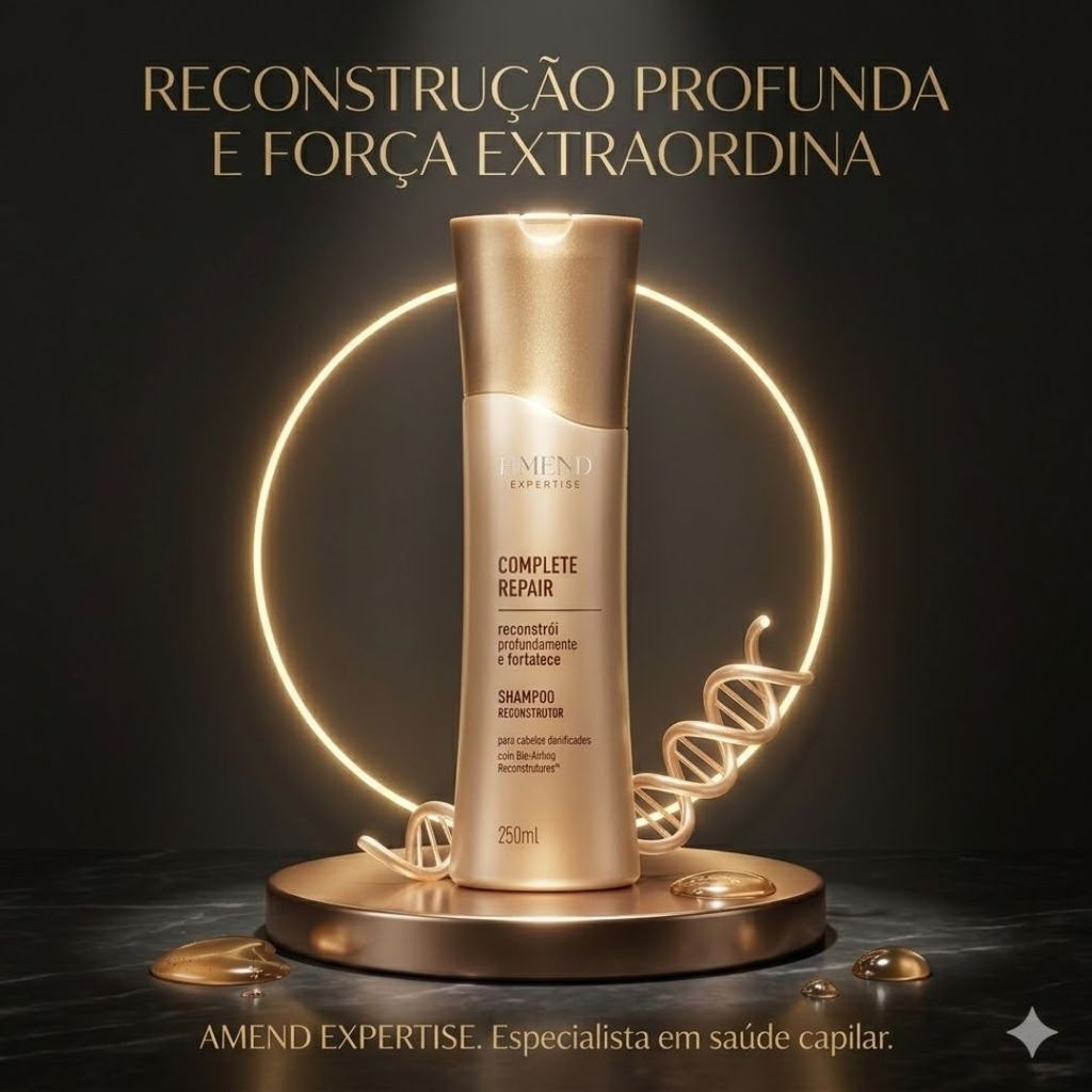 Shampoo Reconstrutor Amend Expertise Complete Repair 250ml Reparação Total