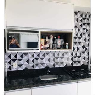 Papel de Parede Adesivo Autocolante Lavavel Geométrico Cozinha Banheiro Sala  1,00 x 0,50 GEOMÉTRICO em Oferta na Shopee