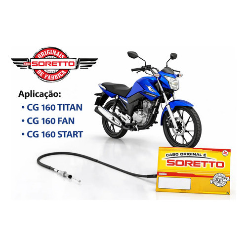 Cabo Embreagem Honda Cg 160 Fan Titan Start Soretto Original