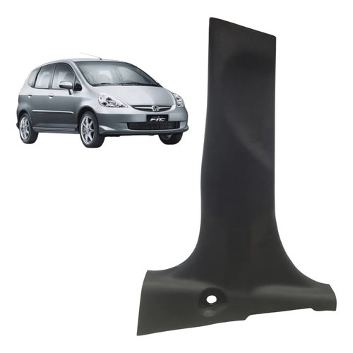Moldura Coluna Central Esquerda Honda Fit Lx 2003 2008 1.4