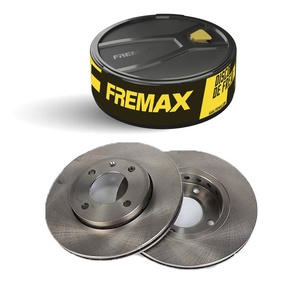 Par Disco de Freio Ventilado GOL Aro 13 2008 a 2019