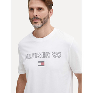 Camiseta Tommy Hilfiger Regular Masculina Essential '85 Branca em Oferta na Shopee
