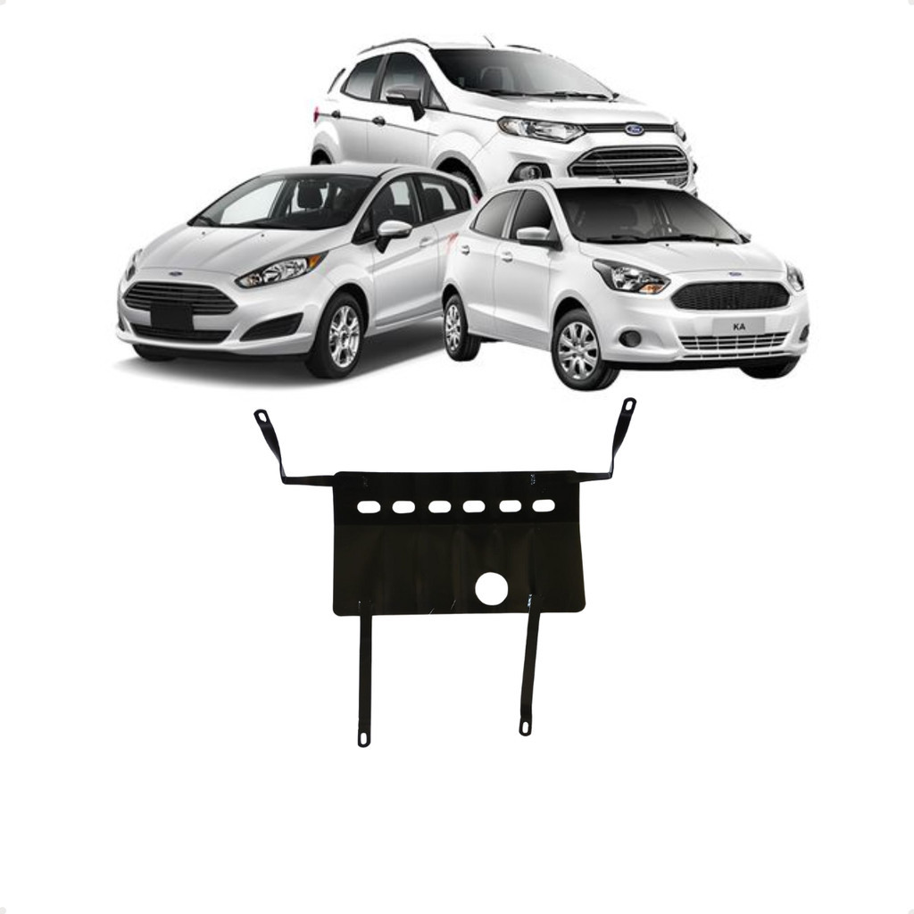 Protetor Carter Reforcado Chapa 1,5mm Nova Ecosport New Fiesta Novo Ka 2013 2014 2015 2016 2017 2018 2019