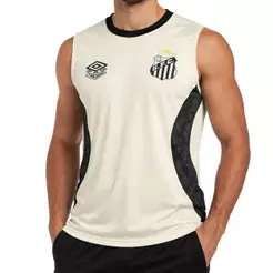 Regata Santos Treino Umbro 2026 Off White Oficial + NF