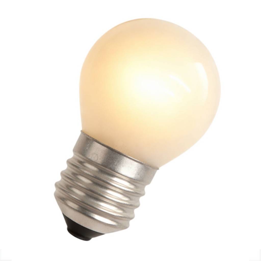 Lâmpada Bolinha Incandescente 15w E-27 Luz Leitosa Enfeites