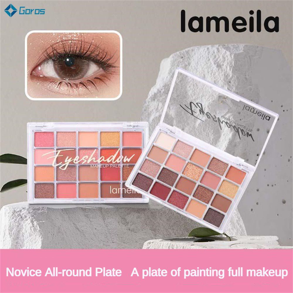 Paleta de Sombras LAMEILA Candy Color, Cosmético de Longa Duração, Cor Moderada, Paleta de Sombras com Vinte Cores