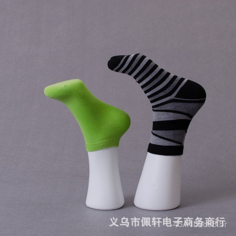 Manequim de pé masculino invertido, cor de pele branca, para exposição, molde de plástico para meias, meias de algodão,