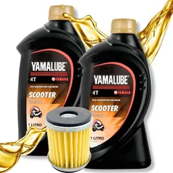 Troca de Óleo Xmax 250 / Xmax 300 Yamalube Scooter 10w40 2 Litros + Filtro