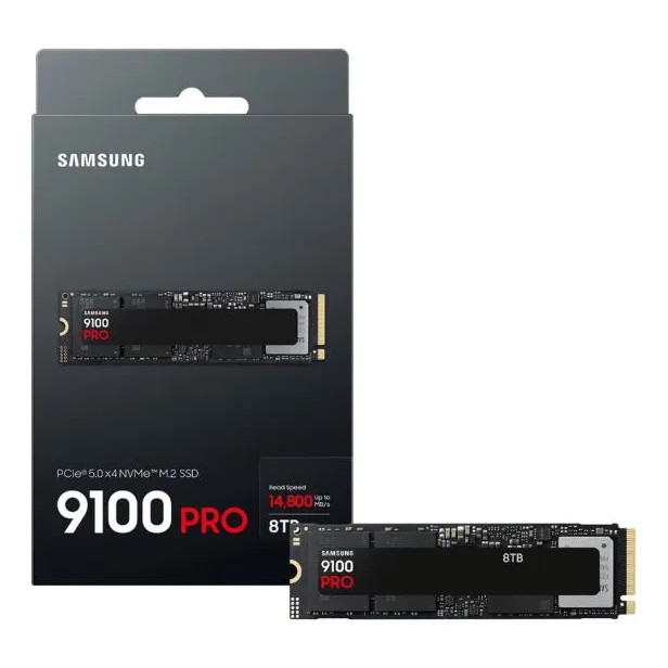 SSD M.2 8TB 9100 PRO PCI-E 5.0 X4 NVME 14800MB/S SAMSUNG MZ-VAP8T0B/AM
