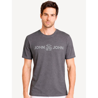 Camiseta John John Masculina Fit Basic Cinza Escuro 42.54.7247 03 em Oferta na Shopee