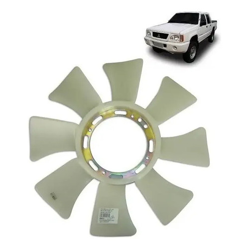 Hélice Ventoinha Do Radiador L200 2.5 Gls 1993/2006 - 8 Pás