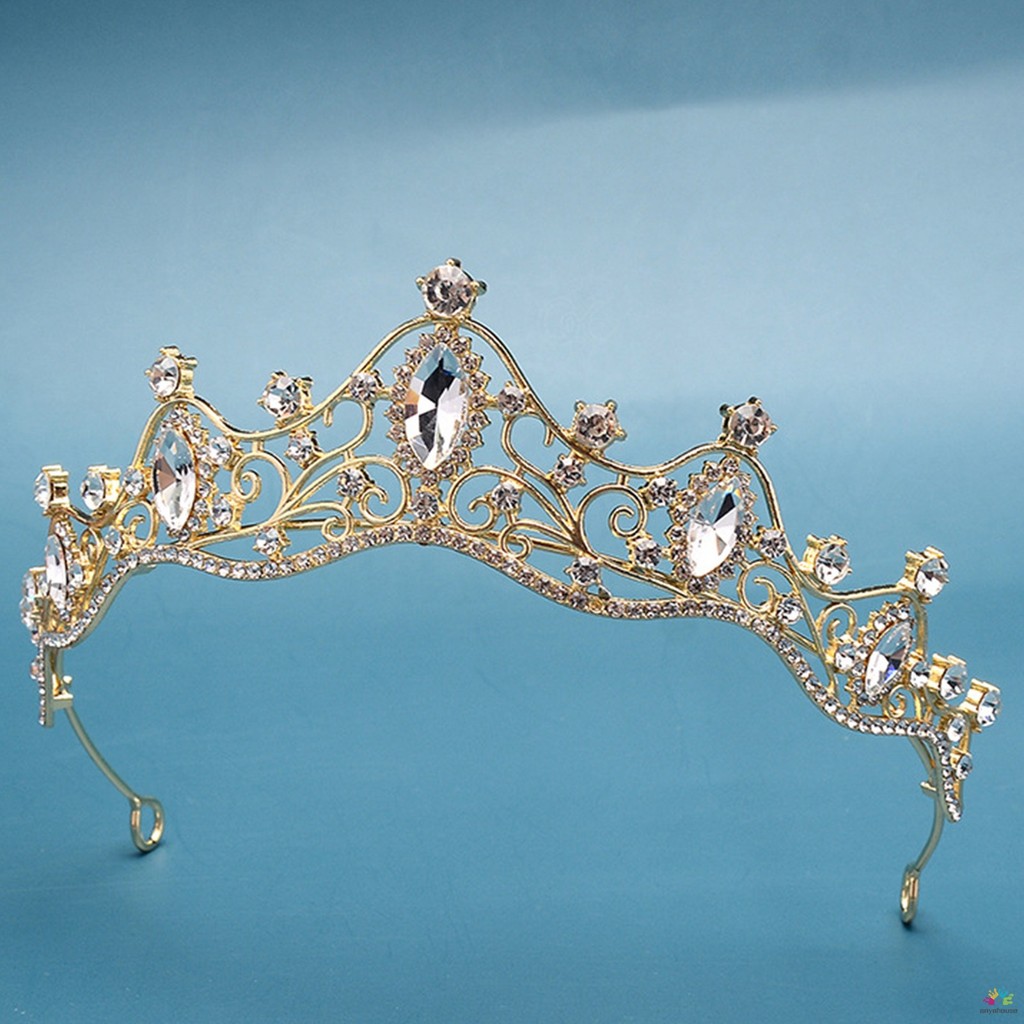 Mulher Coroa Retro Barroco Cocar Temperamento De Casamento Estilo Simples Brilhante Para Baile De Máscaras Banquete Cosp