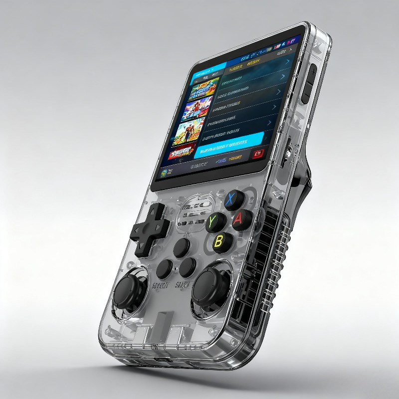 Imagem 128GB/64GB R36S Retro Portátil Console De Videogame Sistema Linux 3.5 Polegada Tela IPS Bolso Jogos Menino Presente